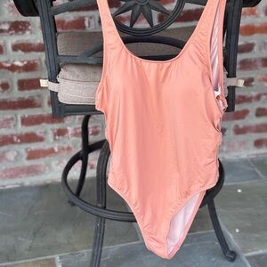 NWT Gibson Latimer One-Piece Swimsuit with Gold accents